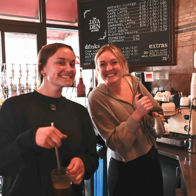 Nothing but happy faces here serving you the best coffee at 1022! 🤩